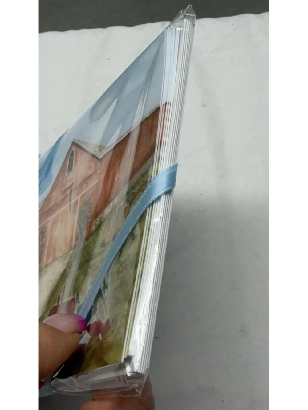 Kreations by Kj Original Watercolor Barn Tractor Note Cards Set - E-4